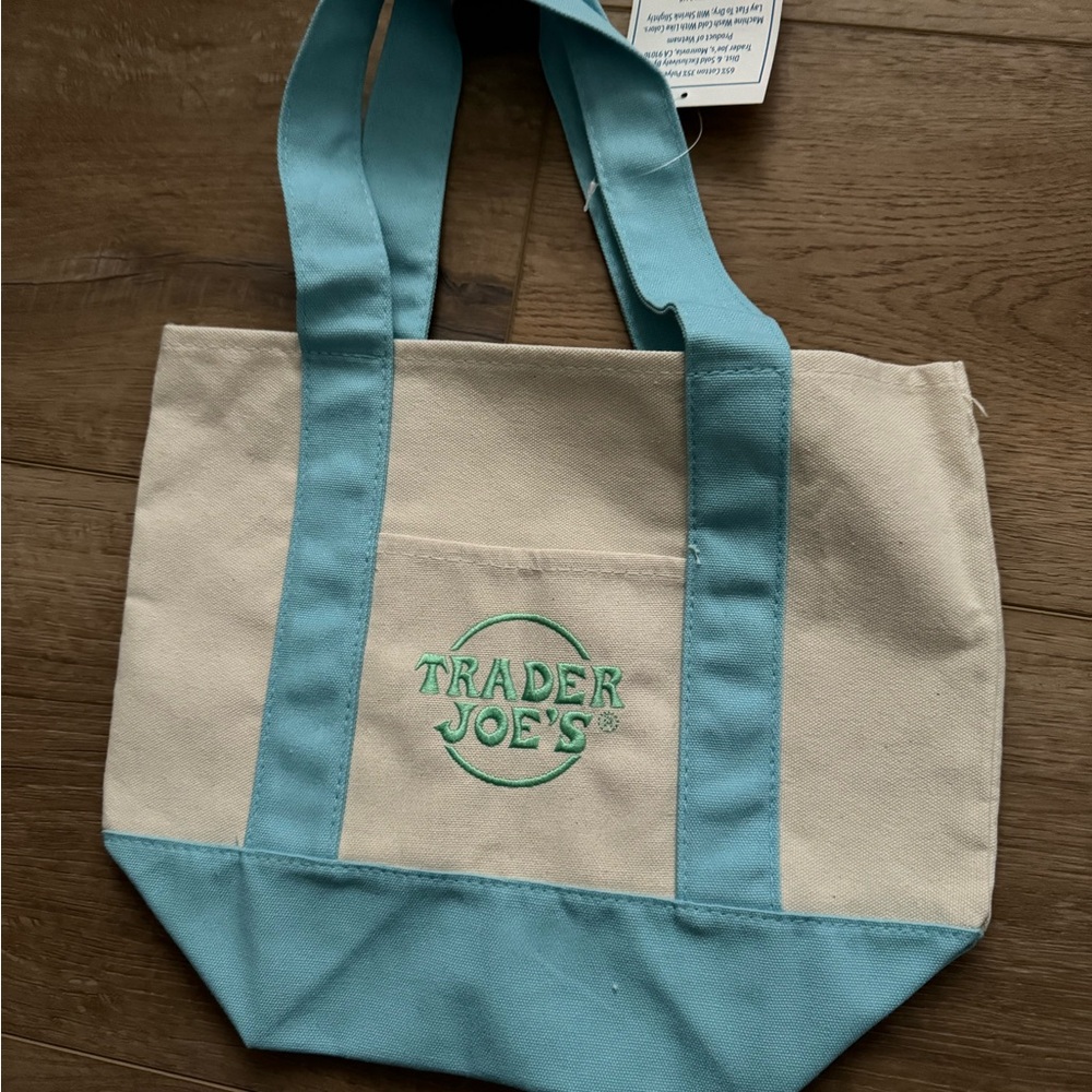 Trader Joe’s Mini Canvas Tote Bag New With Tag Limited Edition NWT